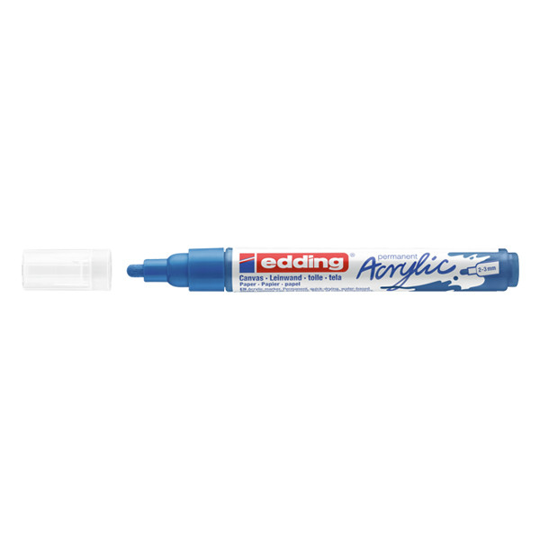 Edding 5100 acrylmarker gentiaanblauw (2 - 3 mm rond) 4-5100903 240164 - 1