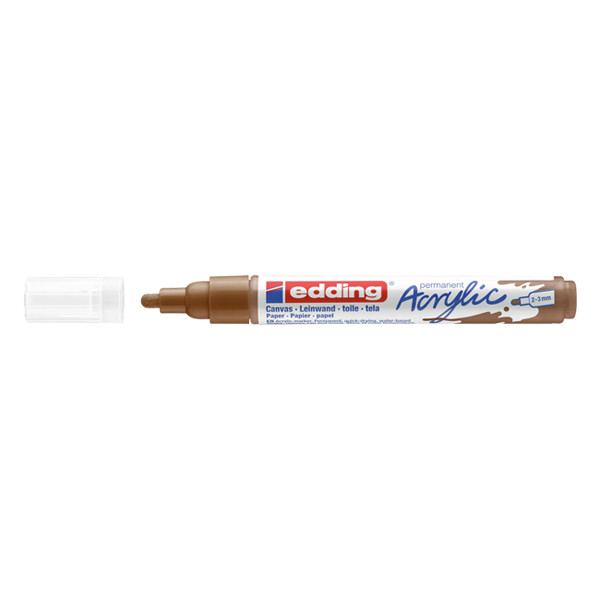 Edding 5100 acrylmarker hazelnoot (2 - 3 mm rond) 4-5100919 240174 - 1