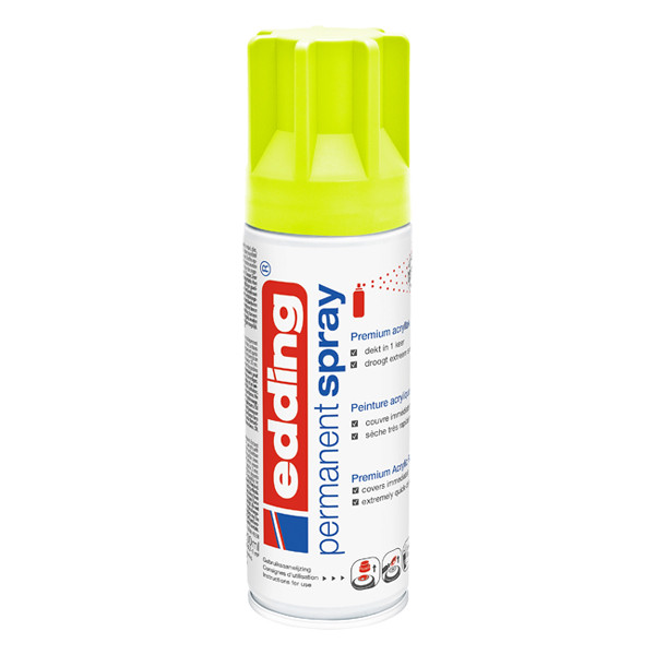Edding 5200 permanente acrylverf spray mat fluogeel (200 ml) 4-NL5200965 240555 - 1