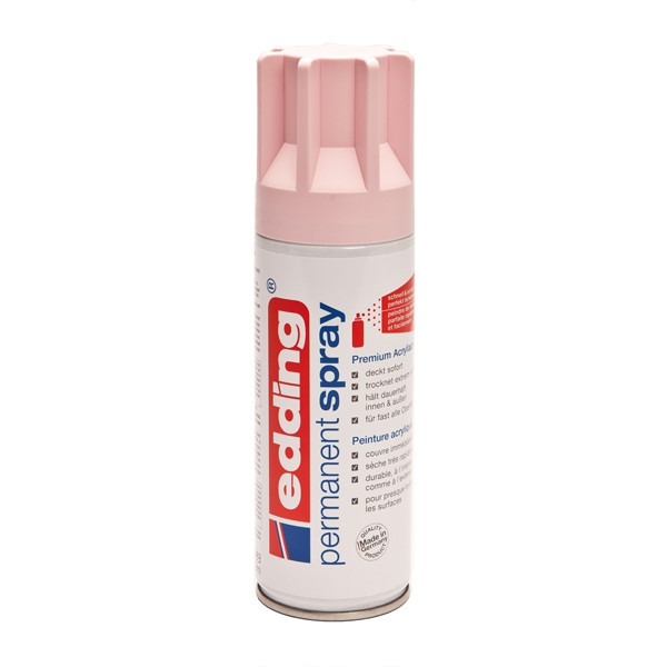 Edding 5200 permanente acrylverf spray mat pastelroze (200 ml) 4-5200914 239058 - 1