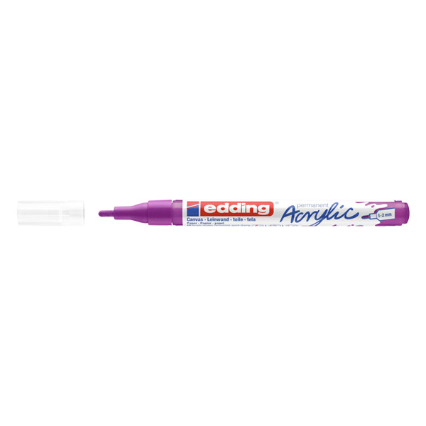 Edding 5300 acrylmarker bessenrood (1 - 2 mm rond) 4-5300910 240193 - 1