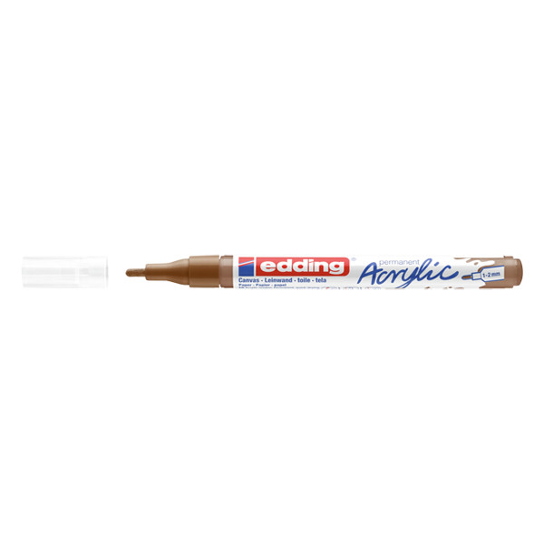 Edding 5300 acrylmarker hazelnoot (1 - 2 mm rond) 4-5300919 240196 - 1