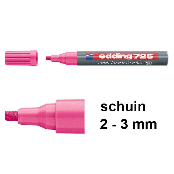 Edding 725 neon board marker roze (2 - 5 mm schuin) 4-725069 239203 - 1