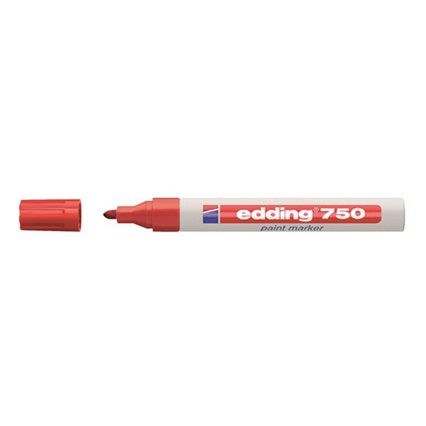 Edding 750 glanslakmarker rood (2 - 4 mm rond) 4-750-9-002 240501 - 1
