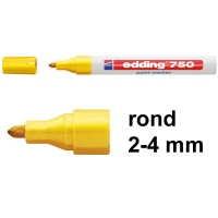 Edding 750 lakmarker geel (2 - 4 mm rond) 4-750005 200576