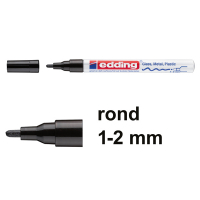 Edding 751 glanslakmarker zwart (1 - 2 mm rond) 4-751-9-001 240509