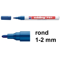 Edding 751 lakmarker blauw (1 - 2 mm rond) 4-751003 200600