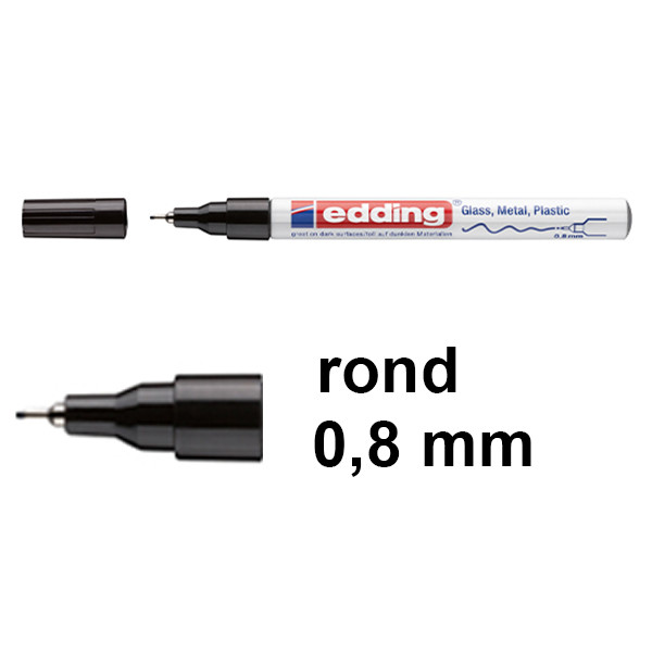 Edding 780 glanslakmarker zwart (0,8 mm rond) 4-780-9-001 200625 - 1