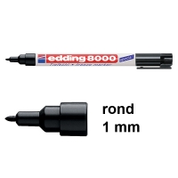 Edding 8000 diepvriesmarker zwart (1 mm rond) 4-8000-1-4001 239220