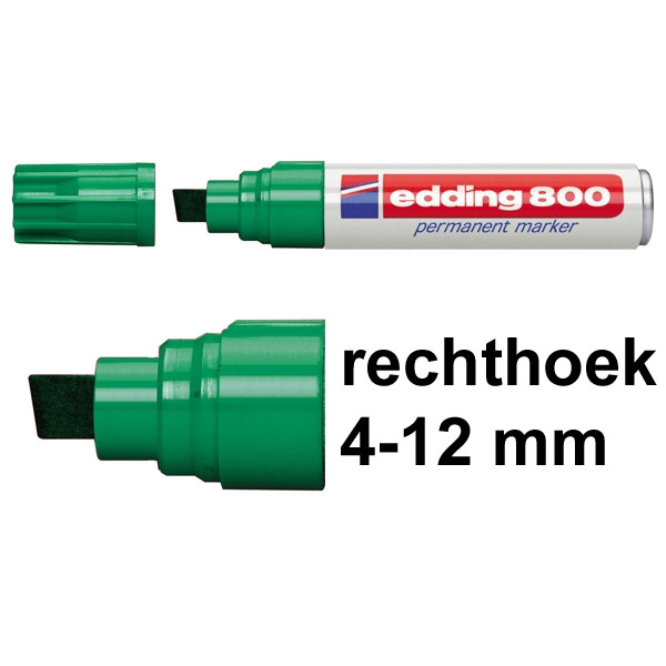 Edding 800 permanent marker groen (4 - 12 mm schuin) 4-800004 200514 - 1