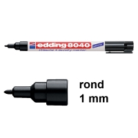 Edding 8040 wasgoedmarker zwart (1 mm rond) 4-8040001 239242