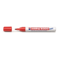 Edding 8300 industriële permanent marker rood (1,5 - 3 mm rond) 4-8300002 239309