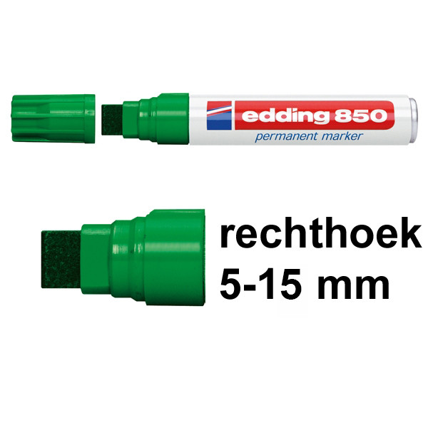 Edding 850 permanent marker groen (5 - 15 mm schuin) 4-850004 200550 - 1
