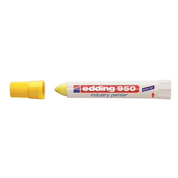 Edding 950 industriële paint marker geel (10 mm rond) 4-950005 239306 - 1