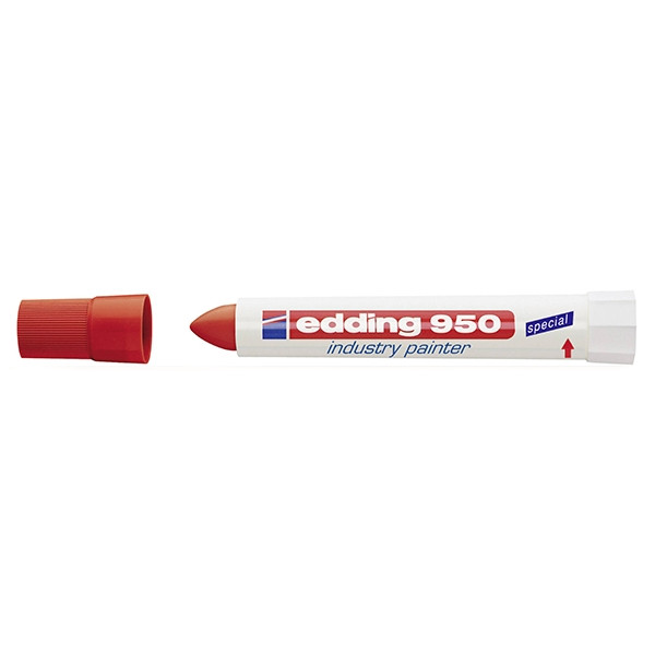 Edding 950 industriële paint marker rood (10 mm rond) 4-950002 239304 - 1