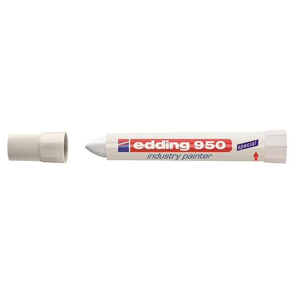 Edding 950 industriële paint marker wit (10 mm rond) 4-950049 239307 - 1