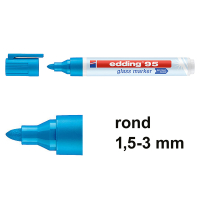 Edding 95 glasmarker lichtblauw (1,5 - 3 mm rond) 4-95010 240589