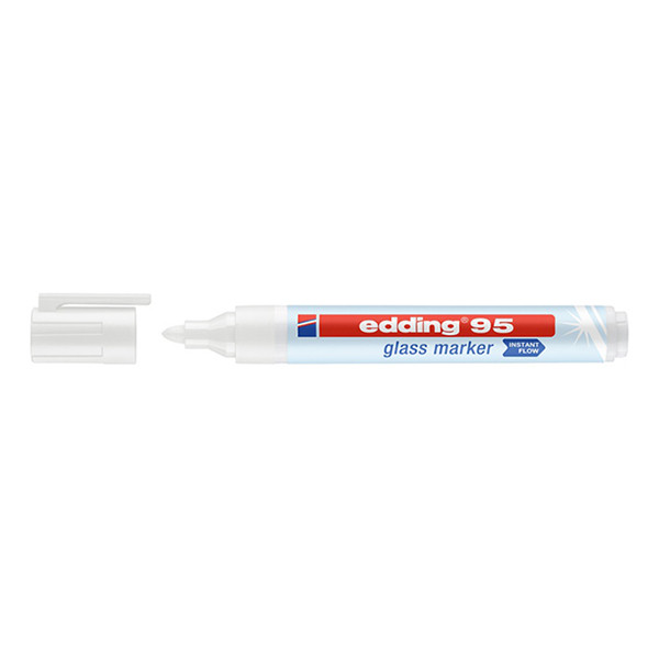 Edding 95 glasmarker wit (1,5 - 3 mm rond) 4-95049 240590 - 1