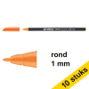 Aanbieding: 10x Edding 1200 viltstift fluo-oranje (1 mm rond) 239578 - 1