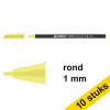 Aanbieding: 10x Edding 1200 viltstift fluogeel (1 mm rond) 239576 - 1