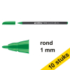 Aanbieding: 10x Edding 1200 viltstift fluogroen (1 mm rond) 239577 - 1