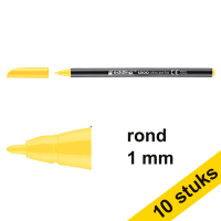 Aanbieding: 10x Edding 1200 viltstift geel (1 mm rond)