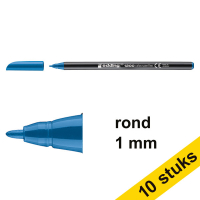 Aanbieding: 10x Edding 1200 viltstift lichtblauw (1 mm rond)