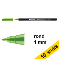 Aanbieding: 10x Edding 1200 viltstift lichtgroen (1 mm rond)