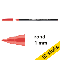 Aanbieding: 10x Edding 1200 viltstift rood (1 mm rond)