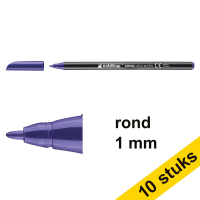 Aanbieding: 10x Edding 1200 viltstift violet (1 mm rond)