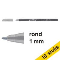 Aanbieding: 10x Edding 1200 viltstift zilvergrijs (1 mm rond)