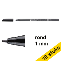 Aanbieding: 10x Edding 1200 viltstift zwart (1 mm rond)