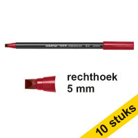 Aanbieding: 10x Edding 1255 kalligrafiepen karmijn (5 mm) 239604