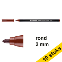 Aanbieding: 10x Edding 1300 viltstift bruin (2 mm rond)