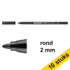 Aanbieding: 10x Edding 1300 viltstift zwart (2 mm rond) 239646 - 1