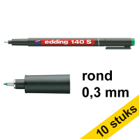 Aanbieding: 10x Edding 140S OHP marker groen (0,3 mm rond)