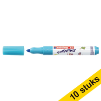 Aanbieding: 10x Edding 14 Funtastics viltstift lichtblauw (3 mm rond) 239674