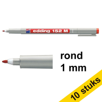 Aanbieding: 10x Edding 152M OHP marker rood (1 mm rond)