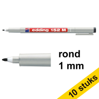 Edding Aanbieding: 10x Edding 152M OHP marker zwart (1 mm rond)  239723