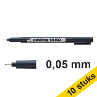 Edding Aanbieding: 10x Edding 1880 drawliner (0,05 mm)  240115