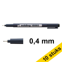 Aanbieding: 10x Edding 1880 drawliner (0,4 mm)