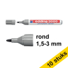 Aanbieding: 10x Edding 3000 permanent marker grijs (1,5 - 3 mm rond)