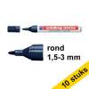 Aanbieding: 10x Edding 3000 permanent marker staalblauw (1,5 - 3 mm rond)