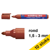 Aanbieding: 10x Edding 30 brilliant paper marker bruin (1,5 - 3 mm rond) 239541 - 1