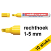 Aanbieding: 10x Edding 3300 permanent marker geel (1 - 5 mm schuin) 239754 - 1