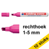 Aanbieding: 10x Edding 3300 permanent marker roze (1 - 5 mm schuin) 239761 - 1