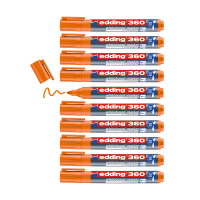 Aanbieding: 10x Edding 360 whiteboard marker oranje (1,5 - 3 mm)