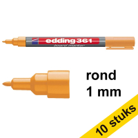 Aanbieding: 10x Edding 361 whiteboard marker oranje (1 mm rond)