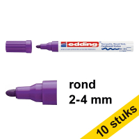 Aanbieding: 10x Edding 4000 matlakmarker violet (2 - 4 mm rond)