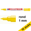 Aanbieding: 10x Edding 400 permanent marker geel (1 mm rond) 239491 - 1